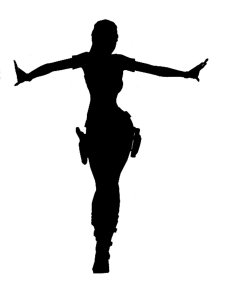 Lara Croft Stencils 1