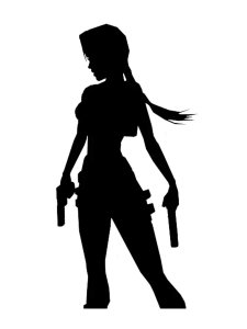 Lara Croft Stencils 2