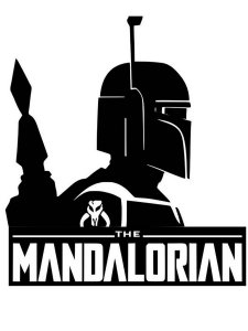Mandalorian Stencil 1