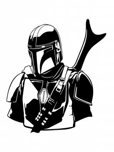 Mandalorian Stencil 3