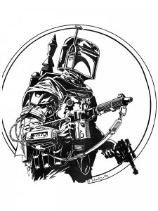 Mandalorian Stencil 7