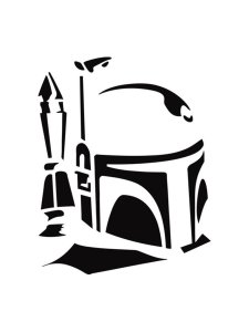 Mandalorian Stencil 8