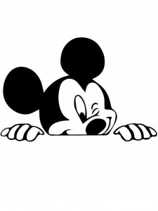 Mickey Mouse Stencil 16