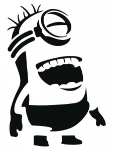 Minions Stencil 8