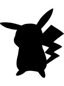 Pikachu Stencil 1