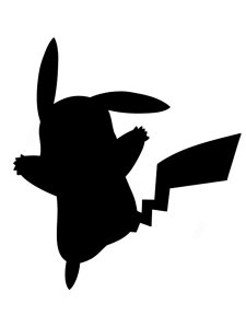 Pikachu Stencil 5