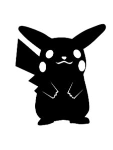Pikachu Stencil 7