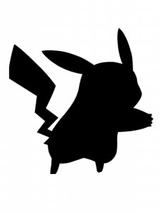 Pikachu Stencil 8
