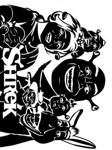 Shrek Stencil 4