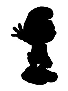 Smurfs Stencil 1