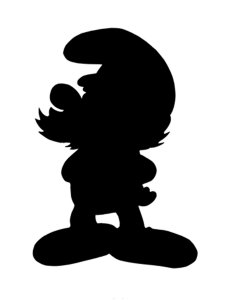 Smurfs Stencil 2