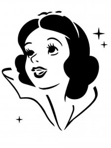 Snow White Stencil 3