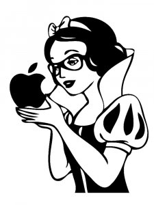 Snow White Stencil 8