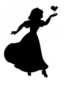 Snow White Stencil 9