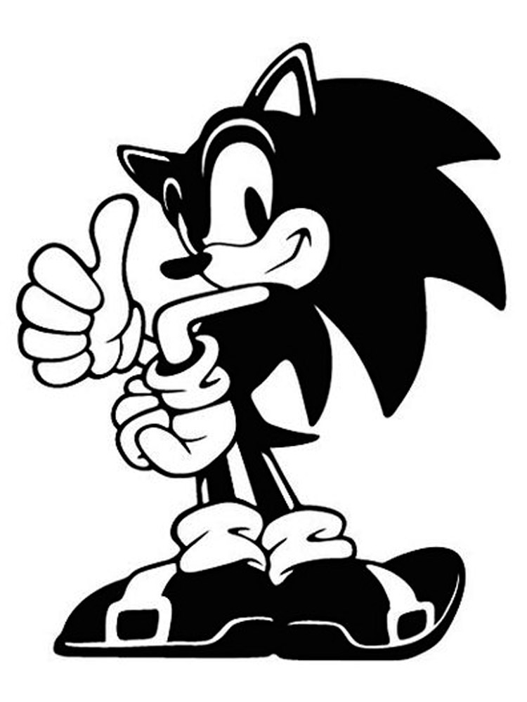 Free printable Sonic stencils and templates