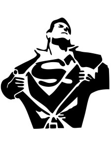 Superman Stencil 4