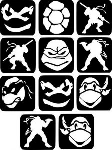 Teenage Mutant Ninja Turtles Stencil 2