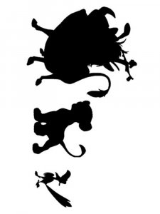 The Lion King Stencil 7