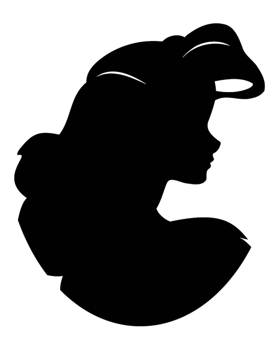 ariel head silhouette
