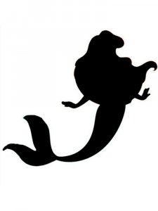 The Little Mermaid Ariel Stencil 1