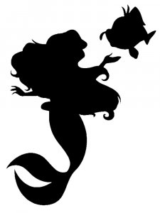 The Little Mermaid Ariel Stencil 11