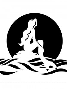 The Little Mermaid Ariel Stencil 12