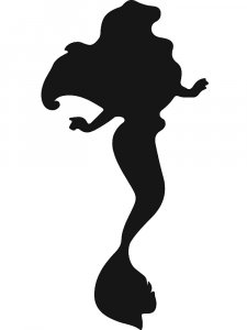 The Little Mermaid Ariel Stencil 13