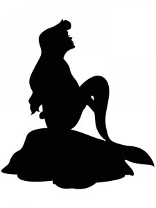 The Little Mermaid Ariel Stencil 2