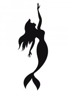 The Little Mermaid Ariel Stencil 4