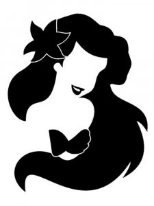 The Little Mermaid Ariel Stencil 5