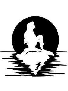 The Little Mermaid Ariel Stencil 6