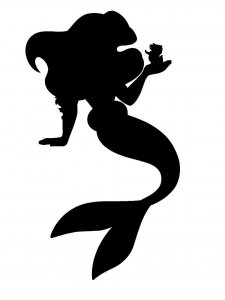 The Little Mermaid Ariel Stencil 7