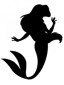 The Little Mermaid Ariel Stencil 8