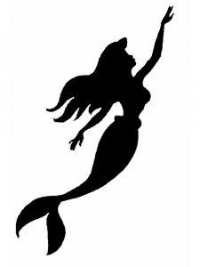 The Little Mermaid Ariel Stencil 9
