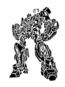 Transformers Stencil 12