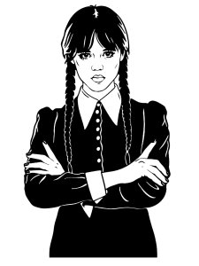 Wednesday Addams Stencils 2