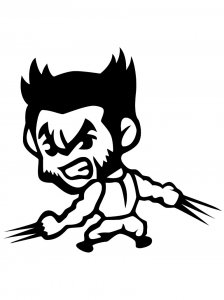 Wolverine Stencil 10