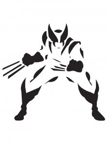 Wolverine Stencil 8