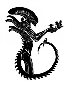 Xenomorph Stencil 11
