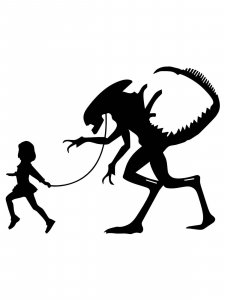 Xenomorph Stencil 12