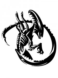 Xenomorph Stencil 5