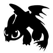 How to Train Your Dragon - Toothless stencils