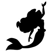 Arielle die Meerjungfrau Schablonen