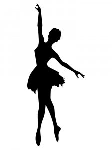 Ballerina Stencils 12