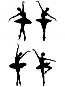 Ballerina Stencils 17