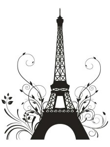 Eiffel Tower Stencil 1