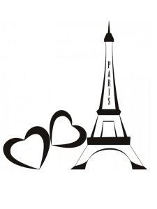 Eiffel Tower Stencil 10