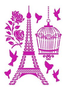 Eiffel Tower Stencil 5