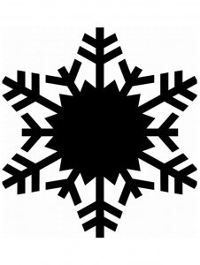 Snowflakes Stencil 25