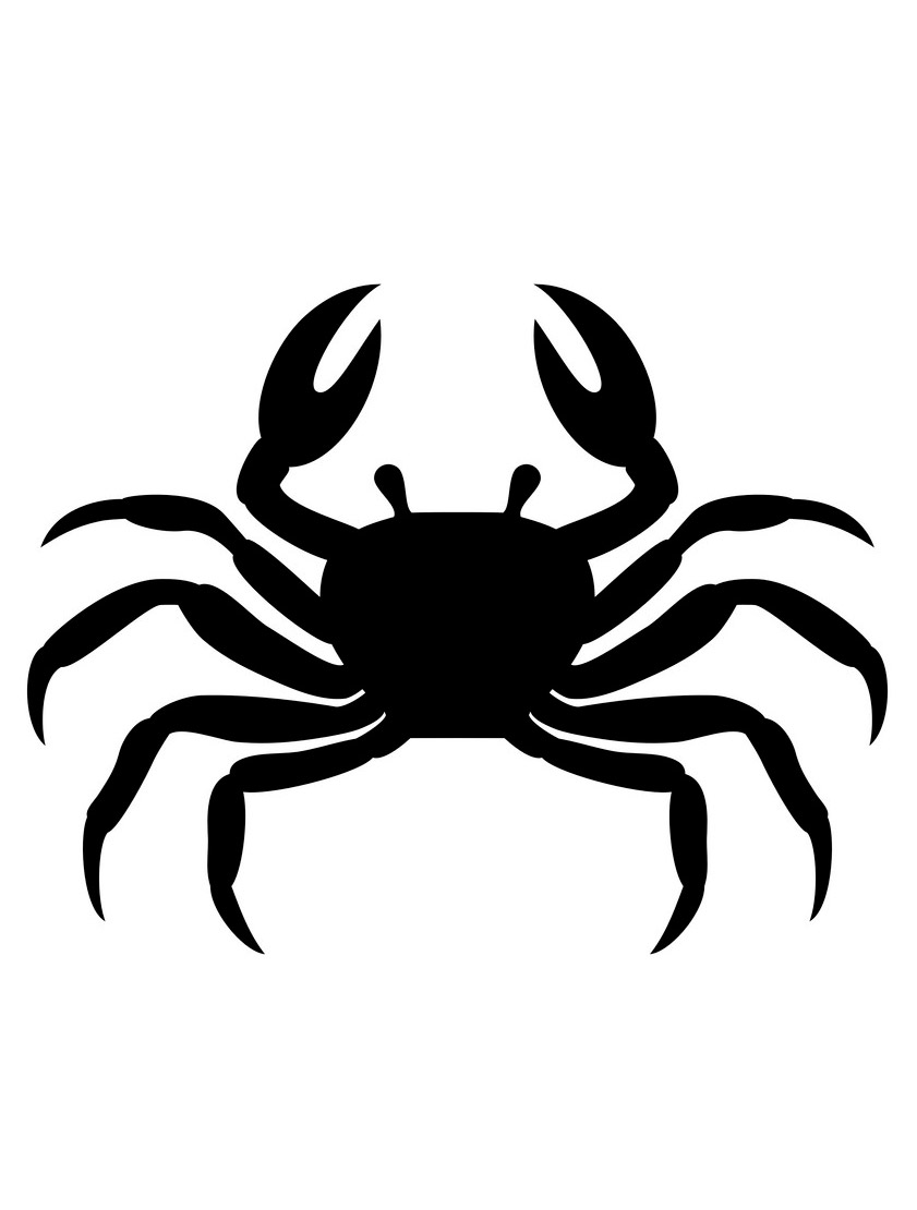 Free printable Crab stencils and templates